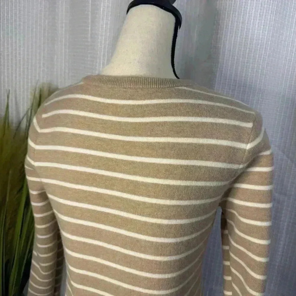 VINEYARD VINES Women’s Small Merino Wool Striped Long Sleeve Knee Length Dress - Picture 6 of 10
